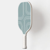 Raquette De Pickleball Art en ligne de style moyen siècle Abstrait (Gauche)