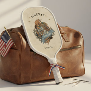 Raquette De Pickleball Art Nouveau Lady Liberty USA 250 Motif ID1303