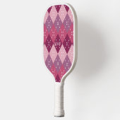 Raquette De Pickleball Arygle de prune avec piqûres blanches (Gauche)