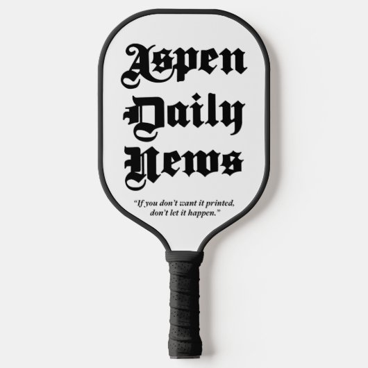 Raquette De Pickleball Aspen Daily News Paddle Board (Recto)
