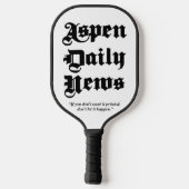 Raquette De Pickleball Aspen Daily News Paddle Board (Verso)