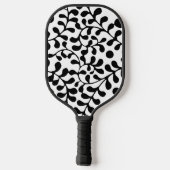 Raquette De Pickleball Assez orné impression noir et blanc (Verso)