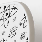 Raquette De Pickleball Atoms Rétro Motif d'âge atomique (Détail gauche)