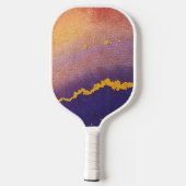 Raquette De Pickleball Auce violette Monogramme moderne (Verso)