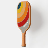 Raquette De Pickleball Aurora Arcade Cercle Rayure avec Nom (Gauche)