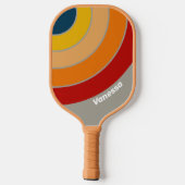 Raquette De Pickleball Aurora Arcade Cercle Rayure avec Nom (Verso)