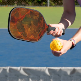 Raquette De Pickleball Automne profond Terre riche automne Abstrait