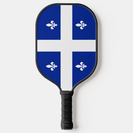 Raquette de Pickleball avec drapeau du Québec (Recto)