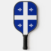 Raquette de Pickleball avec drapeau du Québec (Verso)