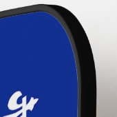 Raquette de Pickleball avec drapeau du Québec (Détail gauche)