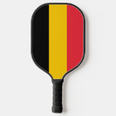 Raquette de Pickleball avec le drapeau de la Belgi (Verso)