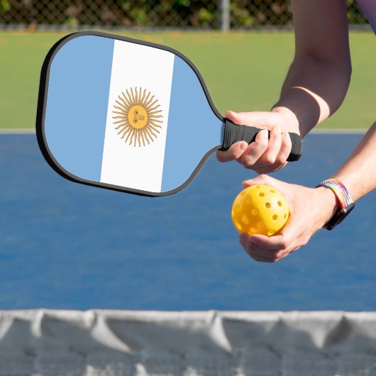 Raquette de Pickleball avec le drapeau de l'Argent (Insitu)
