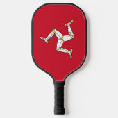 Raquette de Pickleball avec le drapeau de l'île de (Recto)