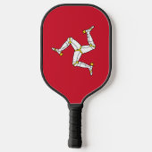 Raquette de Pickleball avec le drapeau de l'île de (Verso)