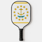Raquette de Pickleball avec le drapeau de Rhode Is (Recto)