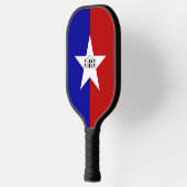Raquette de Pickleball avec le drapeau de San Anto (Gauche)