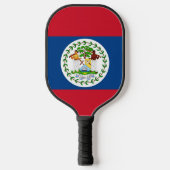Raquette de Pickleball avec le drapeau du Belize (Recto)