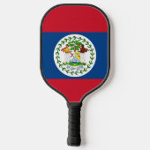 Raquette de Pickleball avec le drapeau du Belize (Verso)