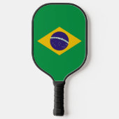 Raquette de Pickleball avec le drapeau du Brésil (Verso)