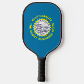 Raquette de Pickleball avec le drapeau du Dakota d (Verso)