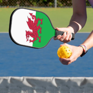 Raquette de Pickleball avec le drapeau du Pays de