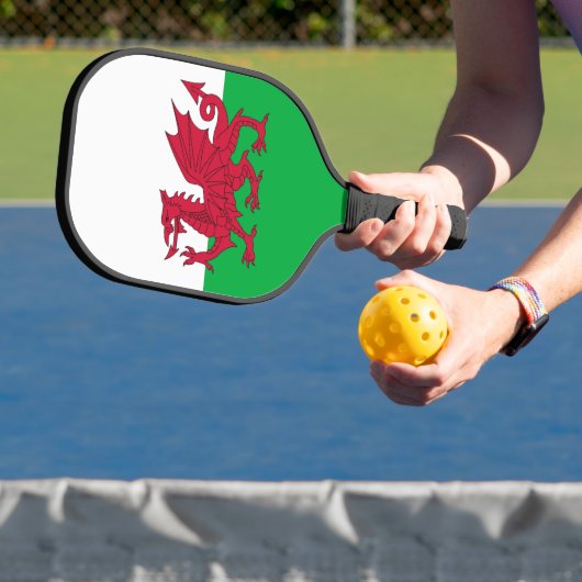 Raquette de Pickleball avec le drapeau du Pays de (Insitu)