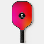 Raquette de Pickleball avec Monogramme de Nom Colo (Recto)