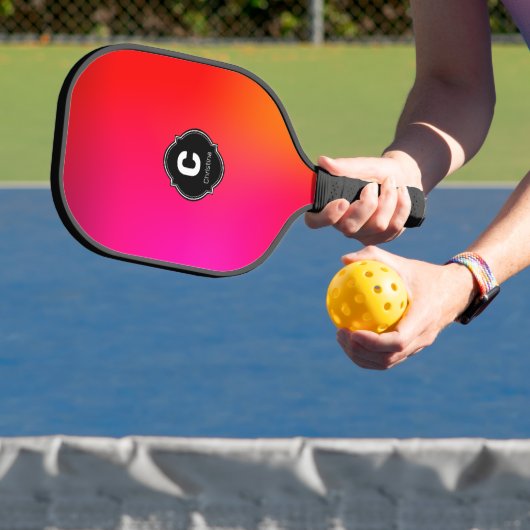 Raquette de Pickleball avec Monogramme de Nom Colo (Insitu)