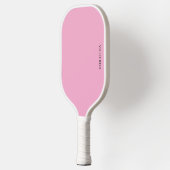 Raquette de Pickleball avec nom deux tons rose (Gauche)