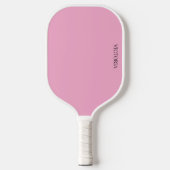 Raquette de Pickleball avec nom deux tons rose (Recto)