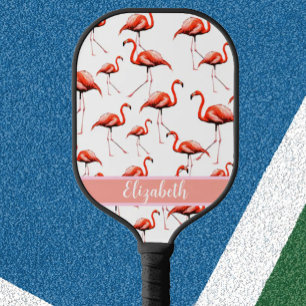 Raquette de pickleball avec nom personnalisé flama