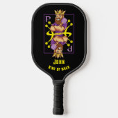 Raquette De Pickleball Avec texte 👑 Roi des dinks - pickleball (Verso)