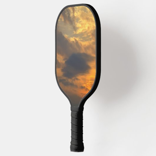 Raquette de pickleball avec thème de coucher de so (Gauche)