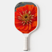 raquette de pickleball avec une fleur orange (Verso)