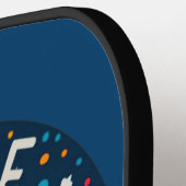 Raquette De Pickleball Aventure de pingouins : Les amateurs de pingouins  (Détail gauche)