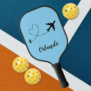 Raquette De Pickleball Avion & Contre-trail de cœur Voyage Vacances sur m