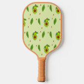 Raquette De Pickleball Avocat Cute kawaii vert (Verso)
