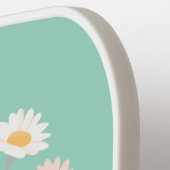 Raquette De Pickleball Avril Fleur de naissance Nom personnalisé (Détail gauche)