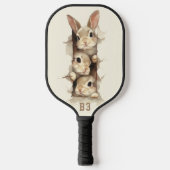 Raquette De Pickleball B3 Three Bunnies 3D Illusion (Recto)