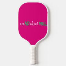 Bachelorette Hashtag Pickleball Paddle Rose Green
