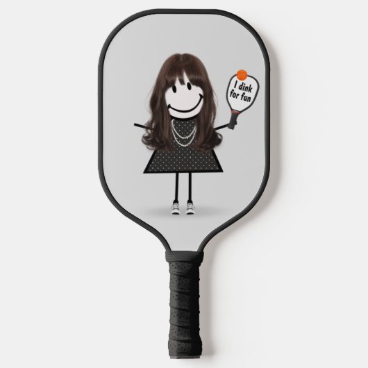Raquette De Pickleball Baguette Figure Girl avec Pickleball Paddle (Recto)