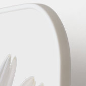 Raquette De Pickleball Baise blanche avec nom personnalisé Blanc (Détail gauche)