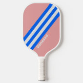 Raquette De Pickleball Baisers de mer rétro avec nom (Recto)