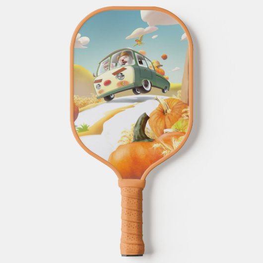 Raquette De Pickleball Balade en Citrouille lunaire (Recto)