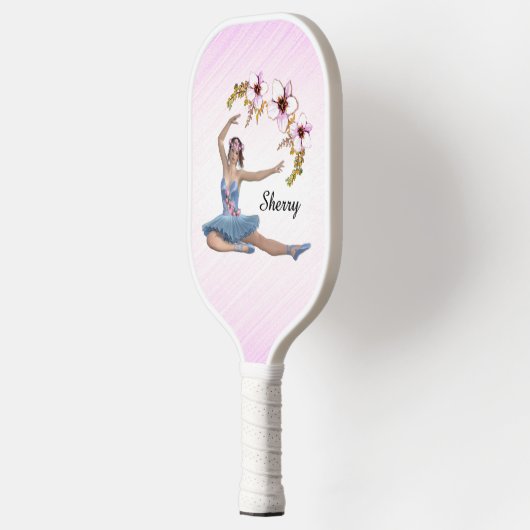Raquette De Pickleball Ballerina en bleu rose personnel (Gauche)