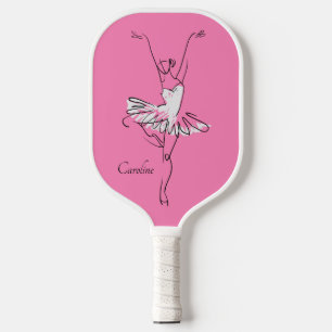 Raquette De Pickleball Ballerina nom et couleur personnalisés