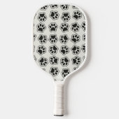 Raquette De Pickleball Balles noires, Paws de chien, Paws de chat, Plan (Verso)