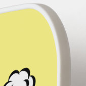 Raquette De Pickleball Bande dessinée explosion légende typographie art (Détail gauche)