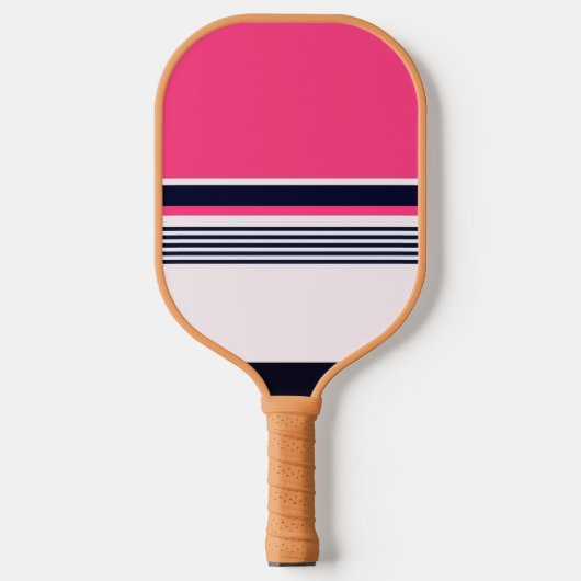 Raquette De Pickleball Bande rose pastel (Recto)
