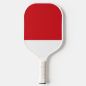 Raquette De Pickleball Bande rouge et blanche (Verso)